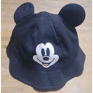 Disney 2025 Mickey Mouse Bucket Hat Black Ears - One Size Fits Most Cap